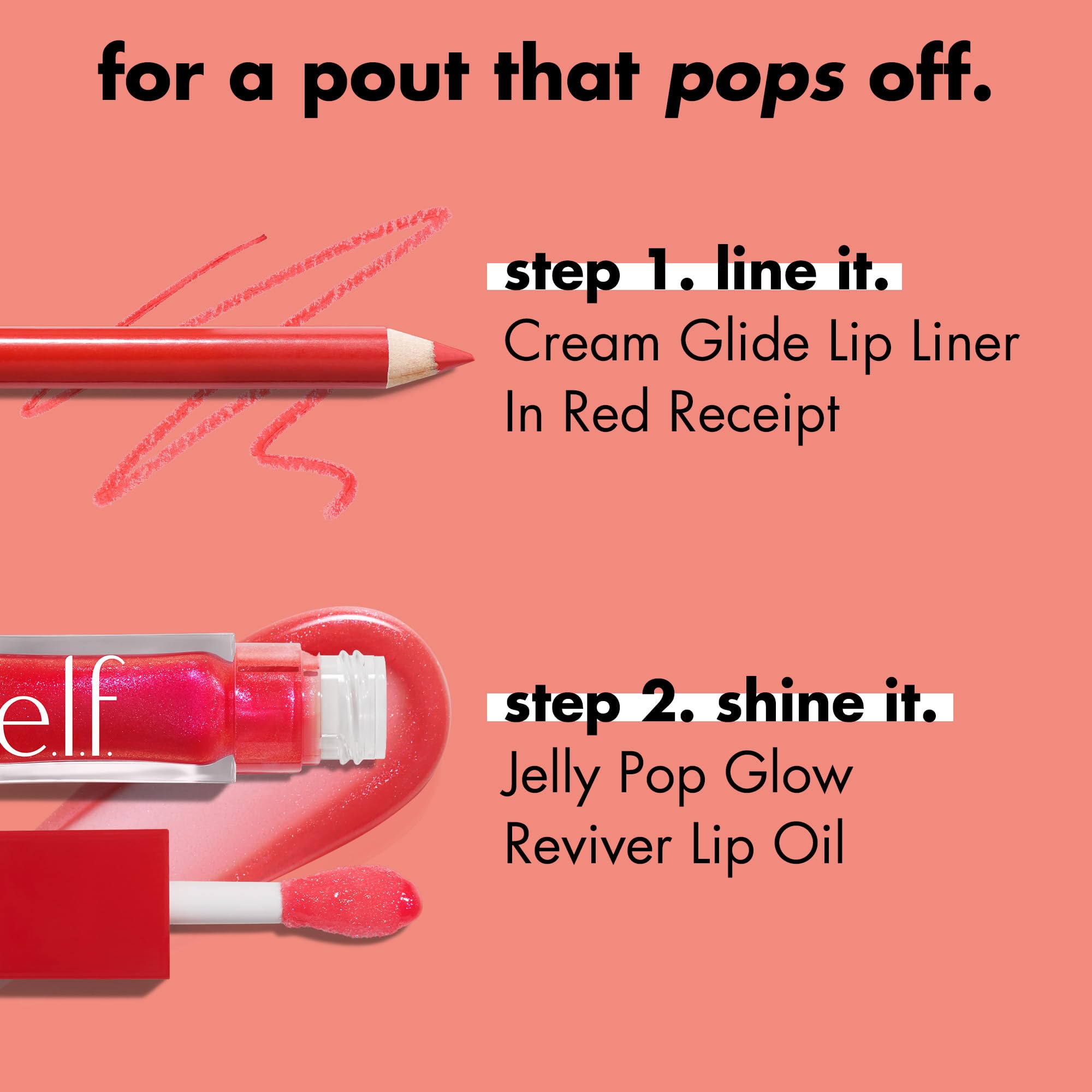 e.l.f. Jelly Pop Glow Reviver Lip Oil, Limited Edition Nourishing Formula Creates A Sheer, Ultra-Glossy Finish, Non-Sticky Feel, Vegan & Cruelty-Free